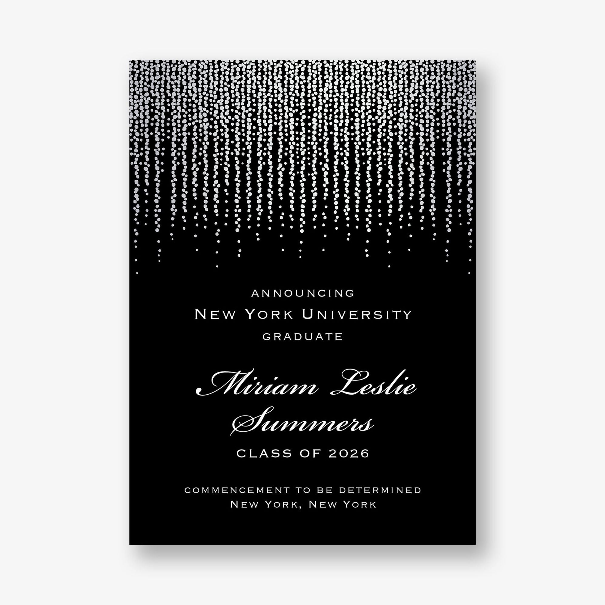 Foil Chandelier Graduation Announcement - Image 4