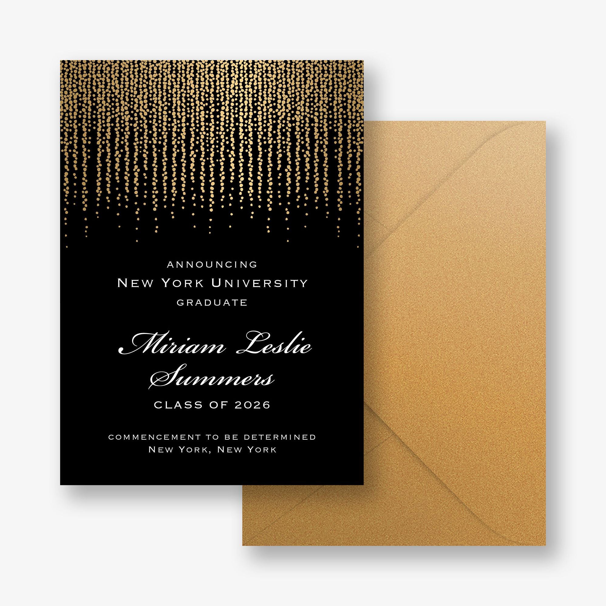 Foil Chandelier Graduation Announcement - Image 6