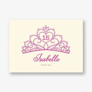 Tiara Quinceañera Stationery