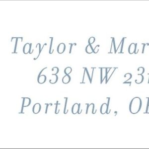 Baby's Breath Return Address Label