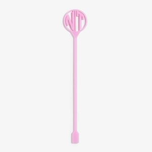 Frosted Iris Laser Cut Monogram Stirrers
