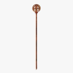 Brown Tortoise Laser Cut Monogram Skewers