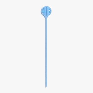 Cool Blue Laser Cut Monogram Skewers