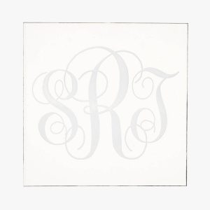Clear Engraved Monogram Coasters