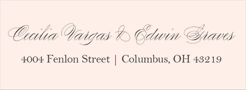 Love Letter Return Address Label
