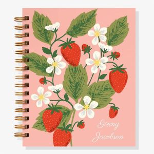 12-Month Strawberry Custom Planner