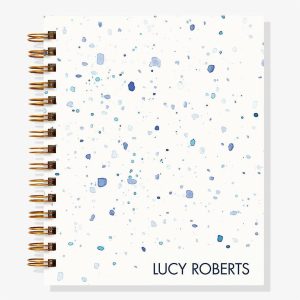 12-Month Watercolor Terrazzo Custom Planner