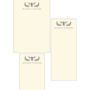 Bee Laurel Mixed Personalized Notepads