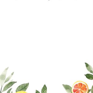 Lemon Leaves Personalized Notepad Set