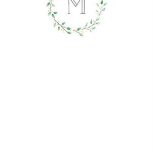 Monogram Wreath Personalized Notepad Set