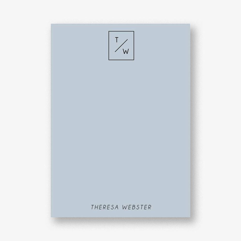 Stacked Monogram Stationery