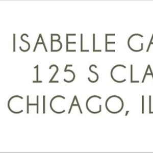 Camera Return Address Label