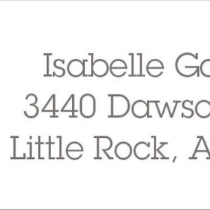 Sophisticat Return Address Label