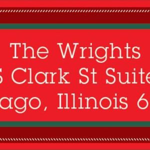 Tartan Return Address Label