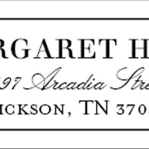 Diamond Monogram Return Address Label