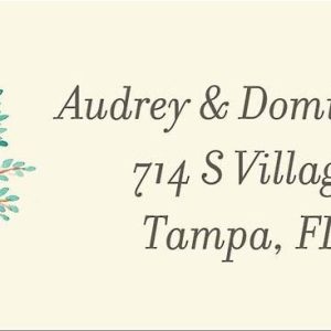 Tree of Life Bar Mitzvah Return Address Label