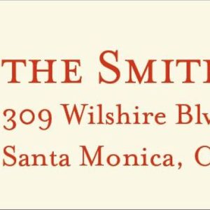 Beary Christmas Return Address Label