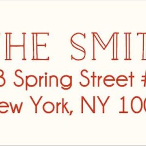 Micro Floral Holiday Return Address Label