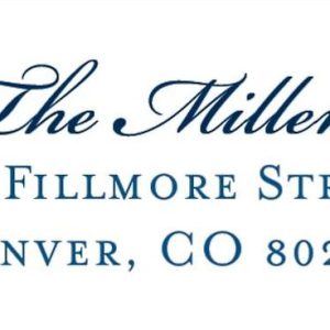 Plaid Return Address Labels
