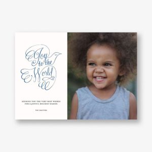 Calligram Dove Photo Card