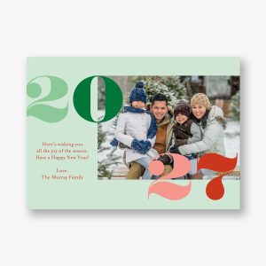 Colorful Year Photo Card