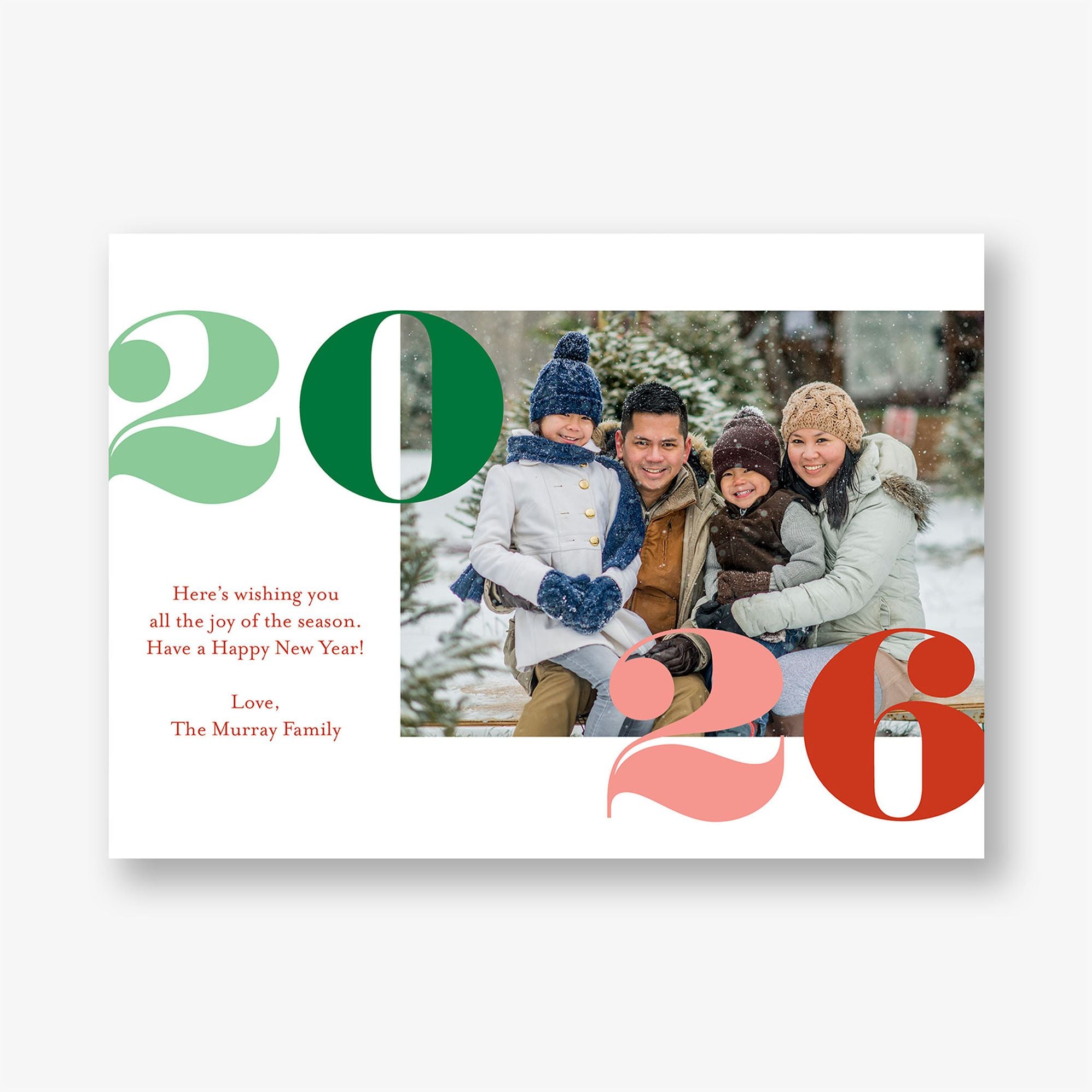 Colorful Year Photo Card - Image 2