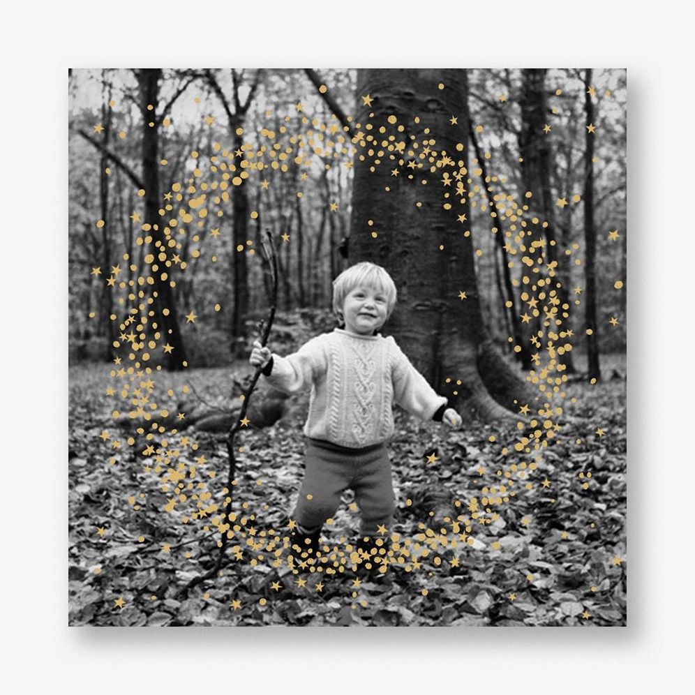 Wreath of Stars Holiday Photo Card