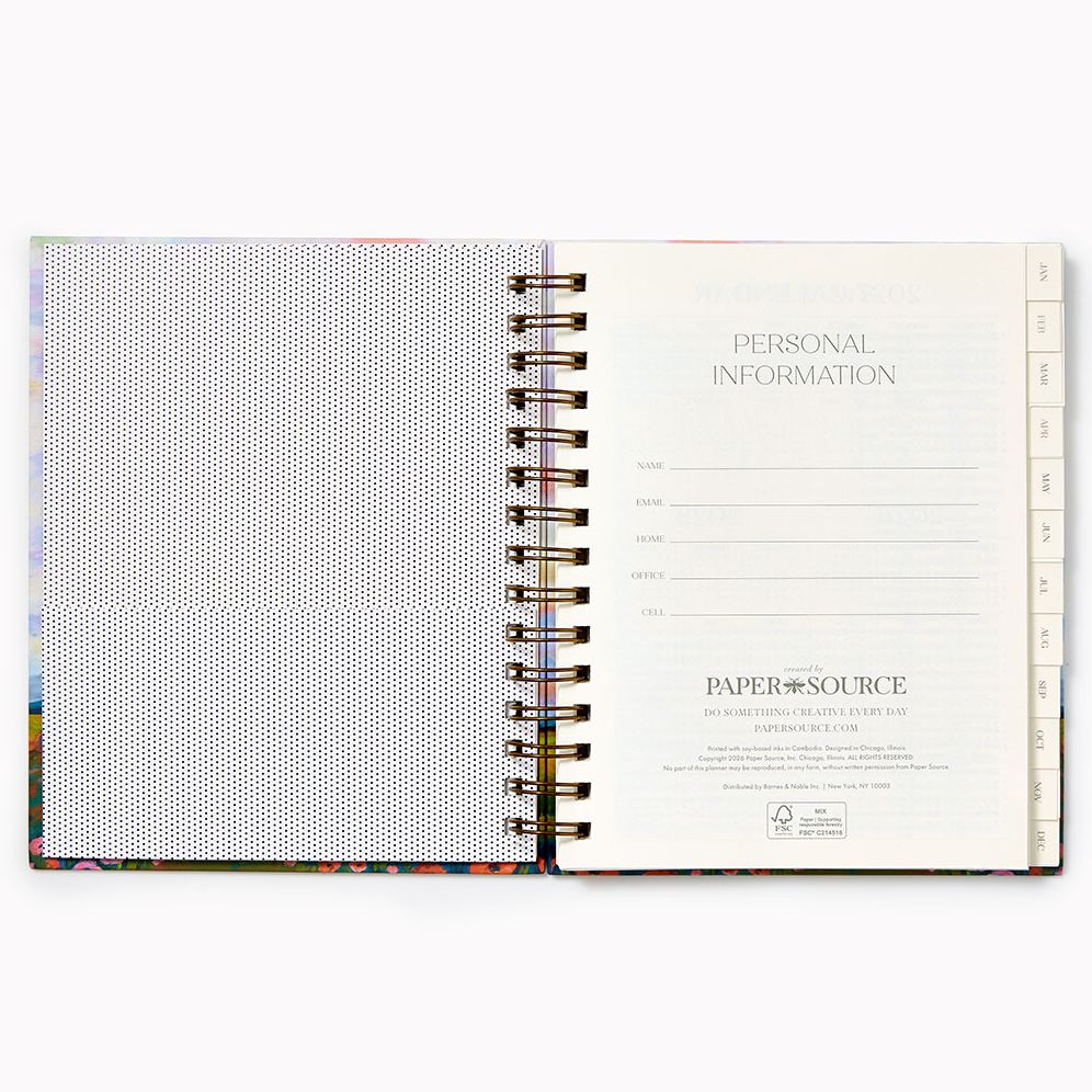 12-Month Abstract Botanical Custom Planner - Image 2