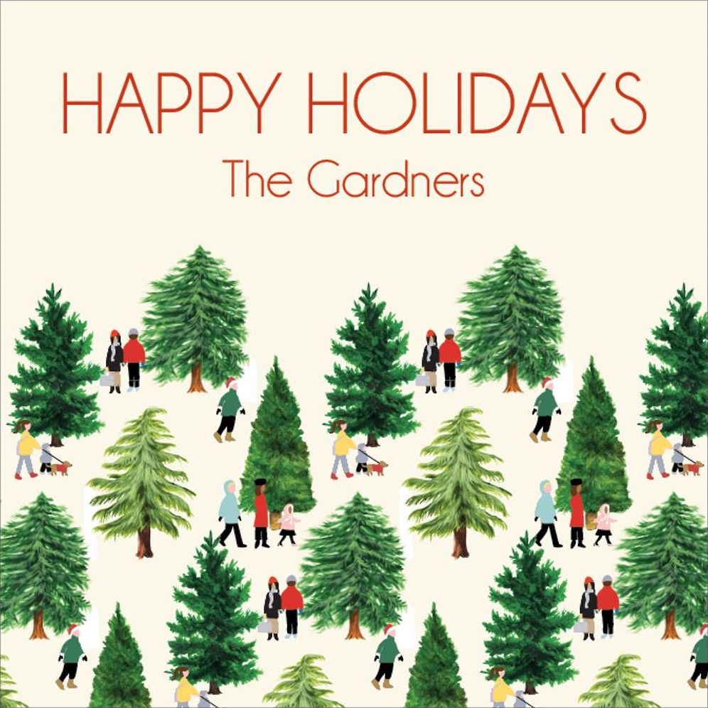 Christmas Tree Farm Gift Tag Label