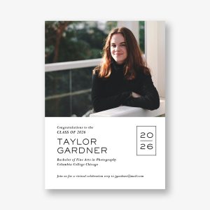 Stacked Year Graduation Announcement
