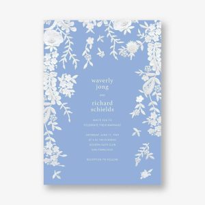 Fleurs d'Alençon Wedding Invitation