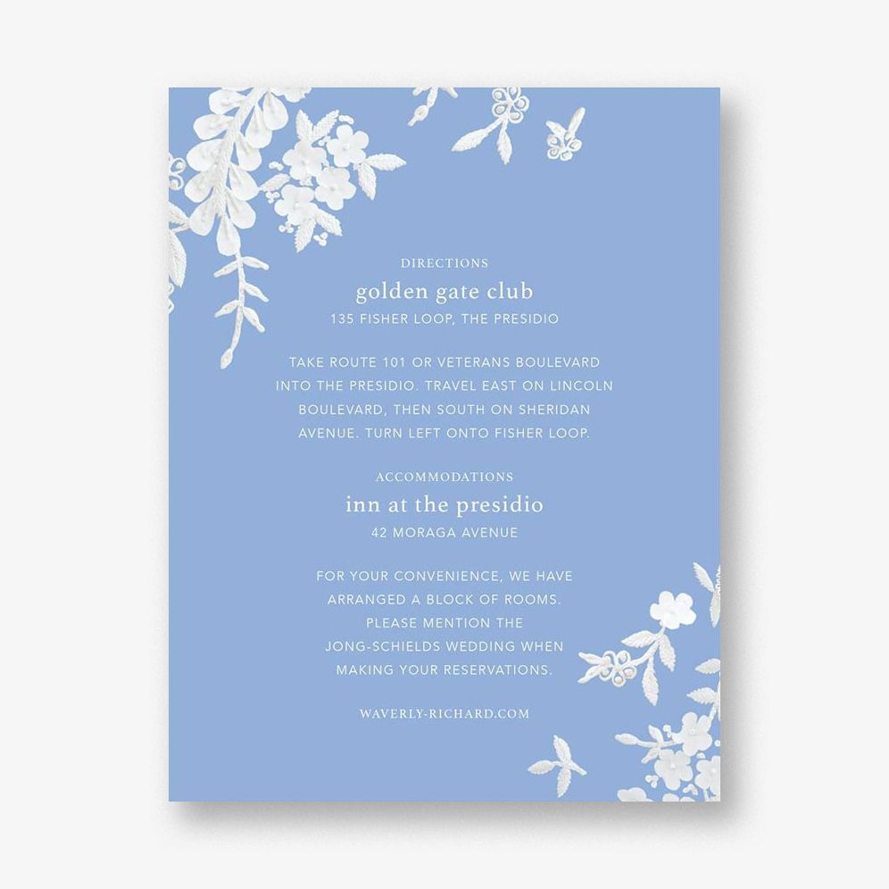 Fleurs d'Alençon Information Card