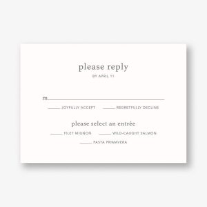 Fleurs d'Alençon Response Card