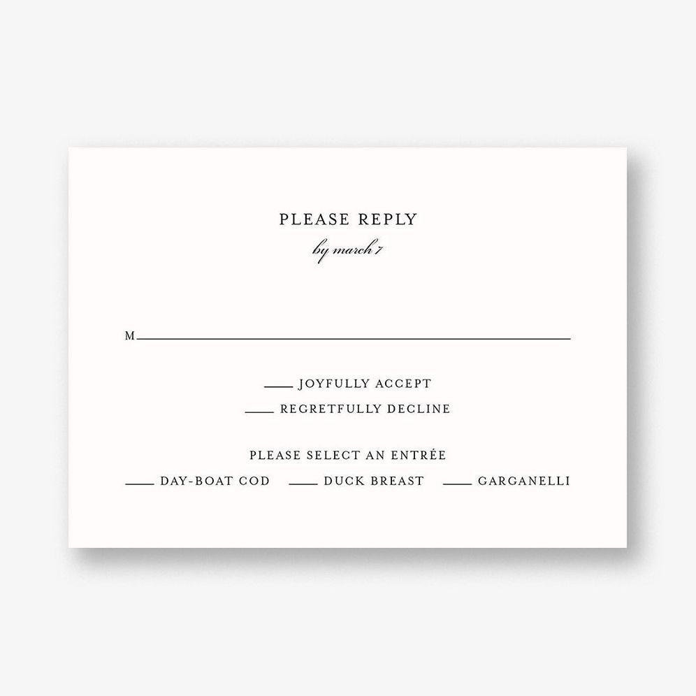 Flowering Mimosa Response Card