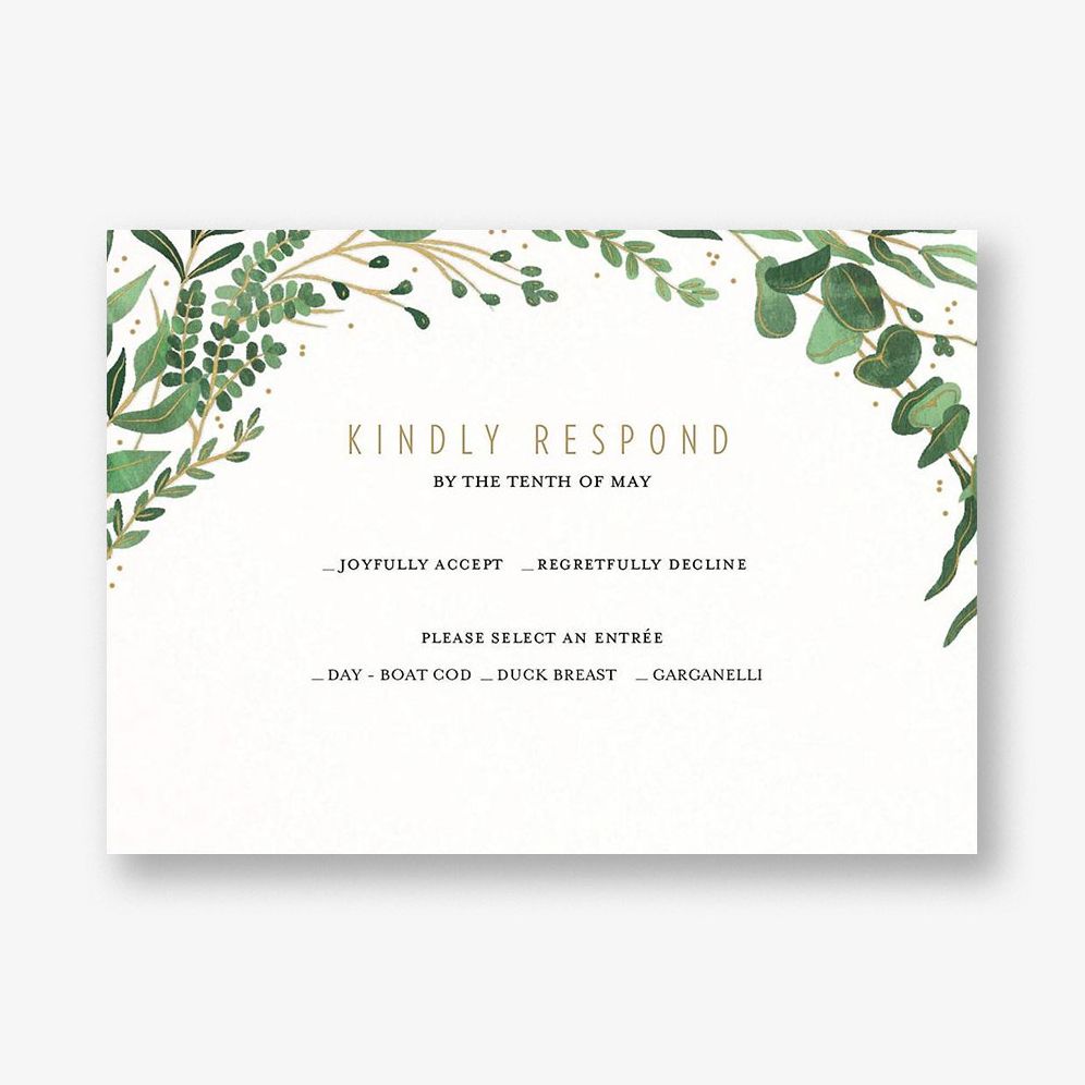 Verde Response Card
