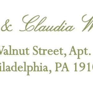 Embossed Pinecones Return Address Label