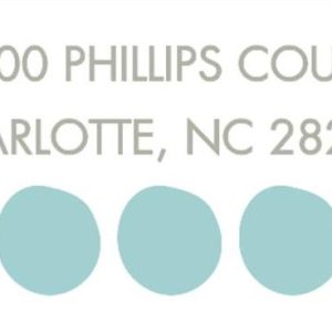 Big Dots Return Address Label