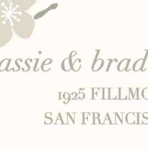 Cherry Blossom Cement Return Address Label