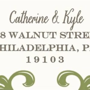 Floral Frame Return Address Label