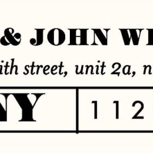 Ticket Return Address Label