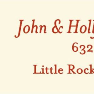 Watercolor Mistletoe Return Address Label