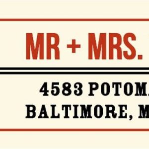 Vintage Tag Return Address Label