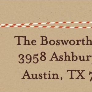 Bakers Twine Holiday Return Address Label