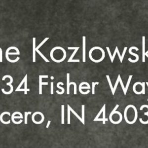 Vintage Bulbs Holiday Return Address Label