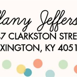 Now and Then Return Address Label