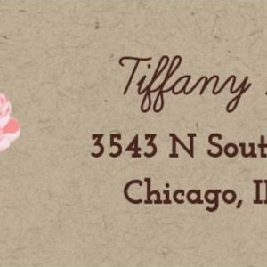 Love is in Bloom Return Address Label