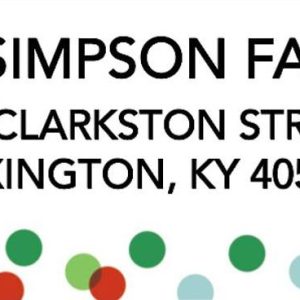 Holiday Confetti Return Address Label