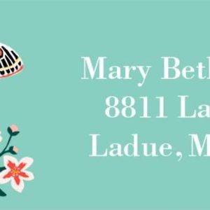 Garden Tea Return Address Label