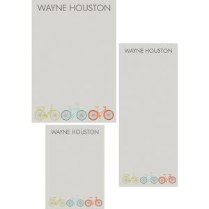 Bikes Mixed Personalized Notepads