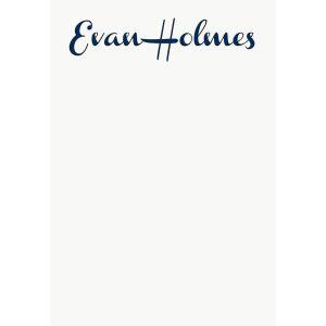 French Script Personalized Notepad Set